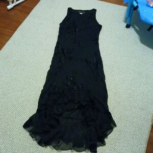 Alex Evenings Black Maxi Dress 8p